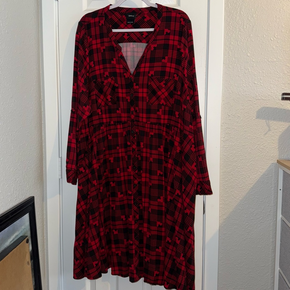 Torrid Disney dress plaid size 4